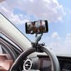 Автомобильный держатель телефона с зеркалом заднего вида на 360° для автомобильного крепления телефона и держателем GPS, вращающаяся регулируемая телескопическая подставка для телефона