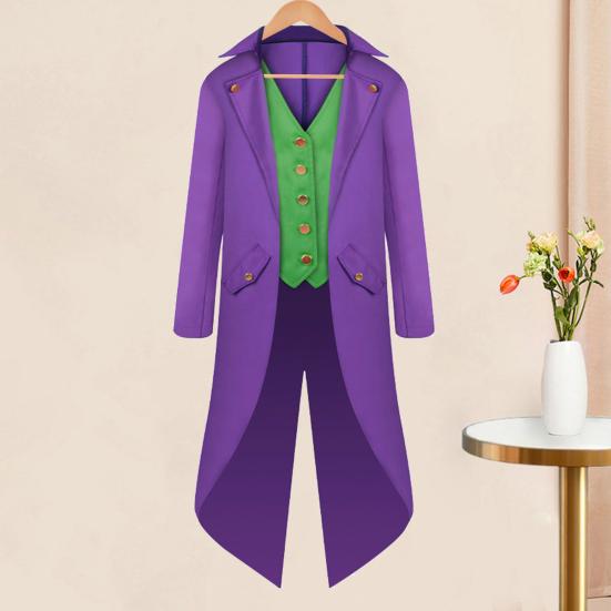 Средневековый смокинг, костюм, пальто, костюм на Хэллоуин, ретро смокинг, костюм на Хэллоуин, косплей, пиджак средней длины