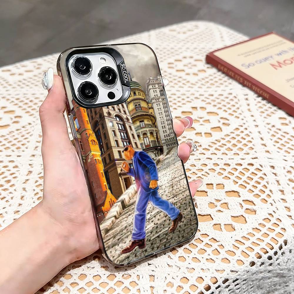 Cigarette-Brand Camel Phone Case For iPhone 17,16,15,14,13,12,11 Plus,Pro Max,XS,Colored silver phone case