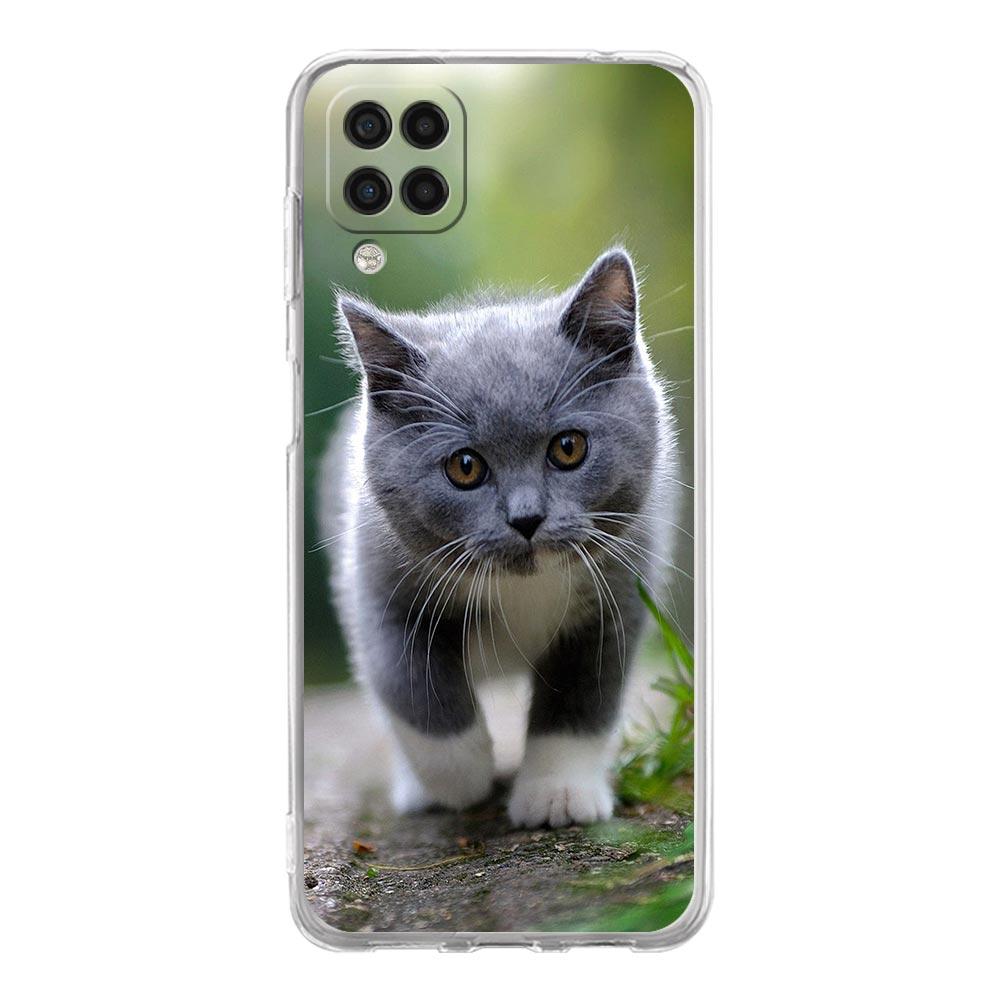 Прозрачный чехол для телефона Samsung Galaxy A13 A51 A71 A21S A12 A11 A31 A52 A41 A23 A53 A73 A32 5G A03S, мягкий чехол с милым рисунком котов