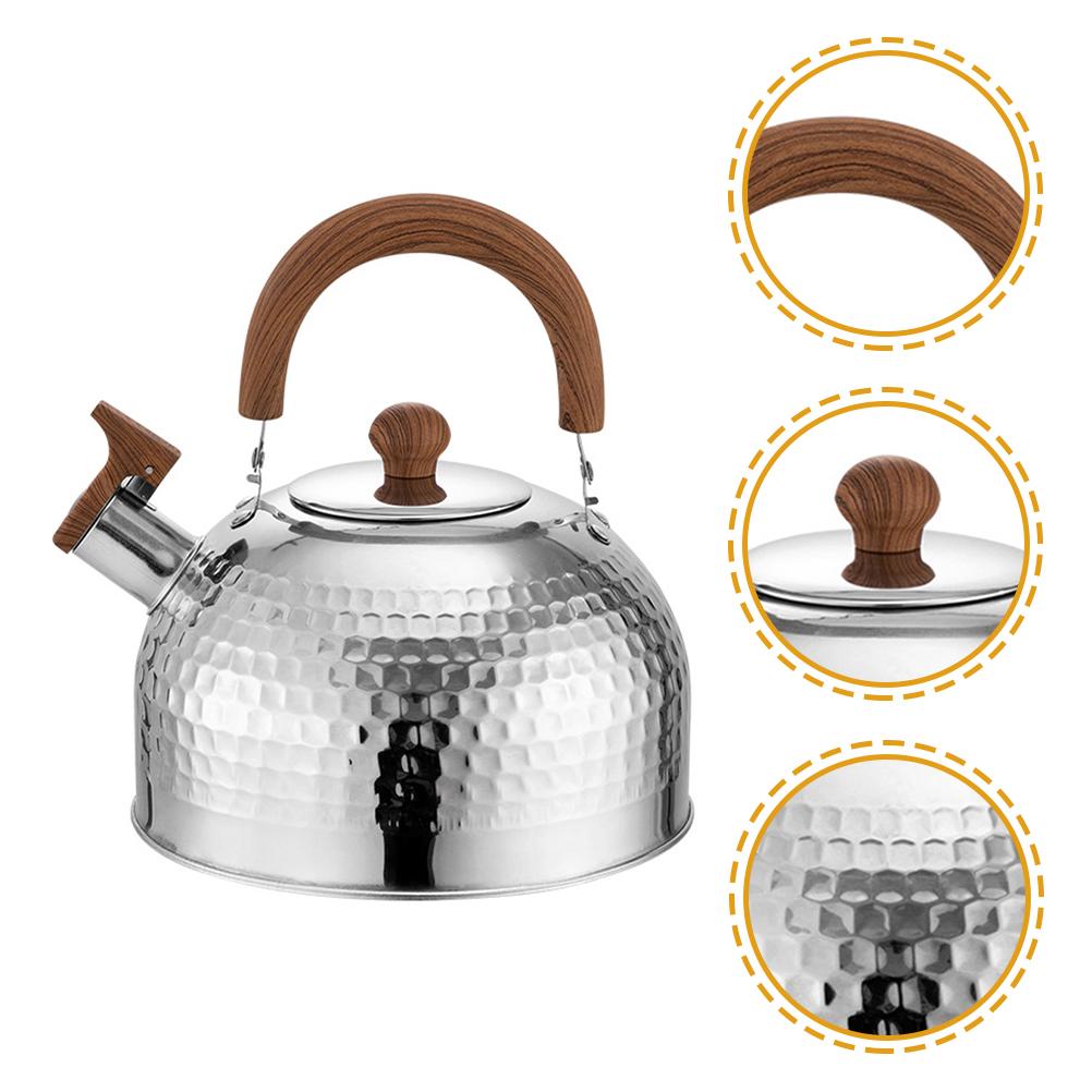 4L Whistling Stovetop Tea Tea Kettle Kettle Stovetop Tea Kettle Water Boiler Kettle Stainless Steel Water Boiler with Handle