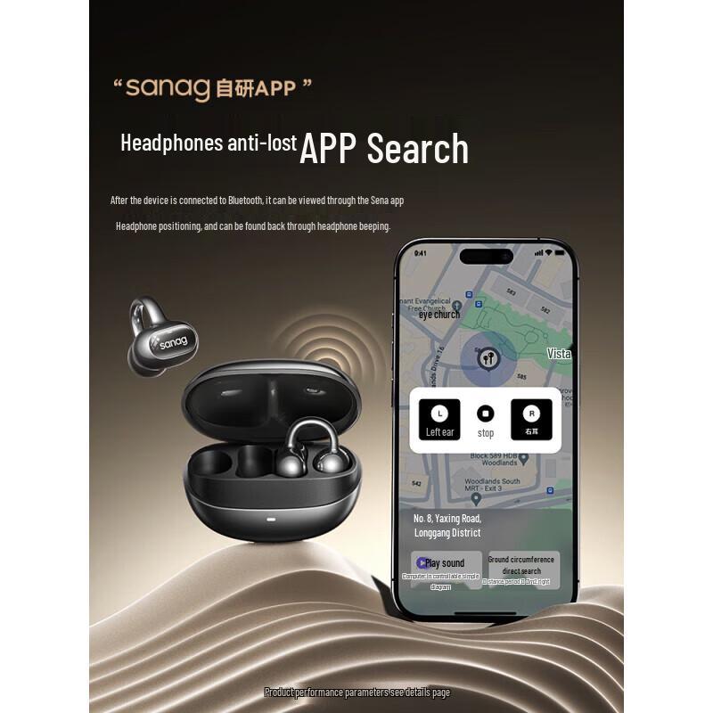 SANAG S8S Bluetooth Open-Ear Clip-On Headphones