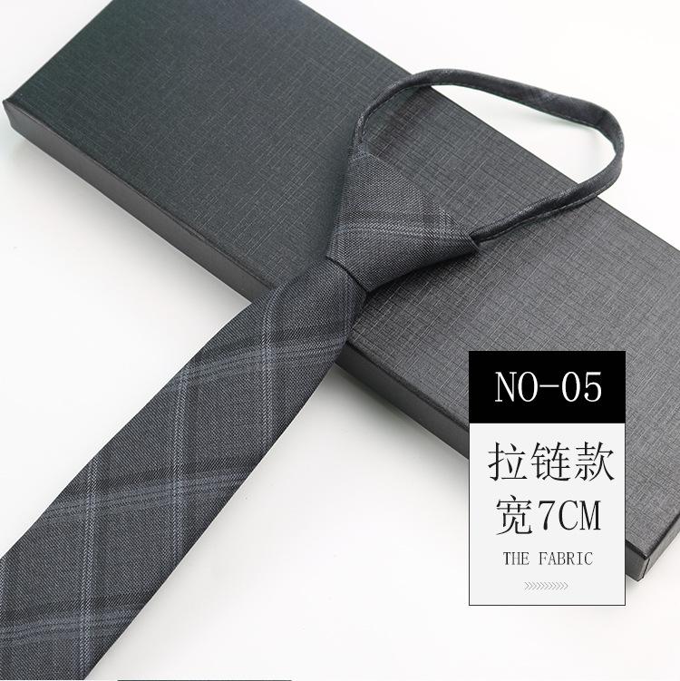 Галстук из хлопка мужской британский ретро клетчатый костюм джентльмена свадебный без узла на молнии узкий галстук