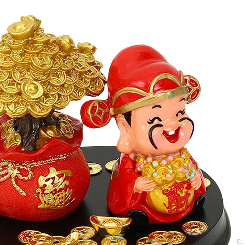 Статуя «Деревья удачи», фигурка бога, бонсай, денежное дерево для центральных элементов стола