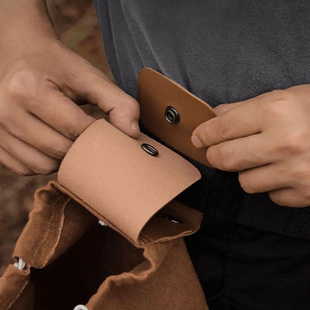 Сумка на пояс из холста, оставляющая руки свободными. Складная сумка для хранения фруктов. Портативные сумки для сбора фруктов.