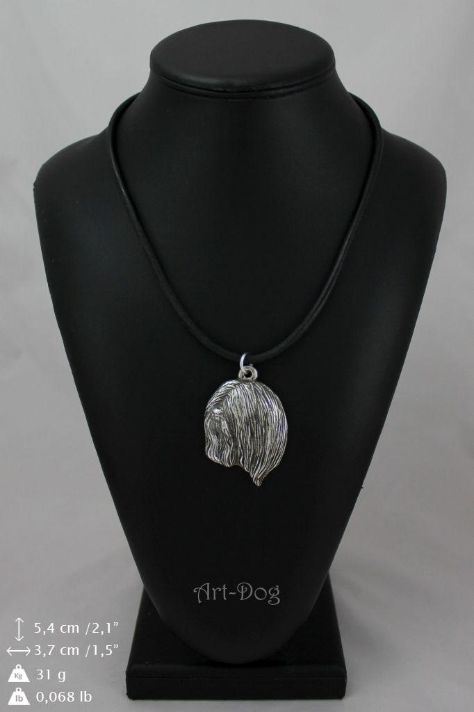 Lhasa Apso - Dog necklace in gift box, silver-plated locket for dog fan, striking pendant by Art-Dog brand