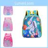 Trendy Cartoon Space Backpack For Kids Nylon Material Lightweight Design