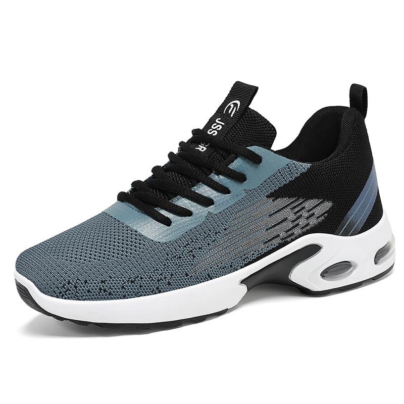 Men's Shoes Summer Proofing Air Cushion Soft Sole Sports Shoes Flying Knit Shoes Men