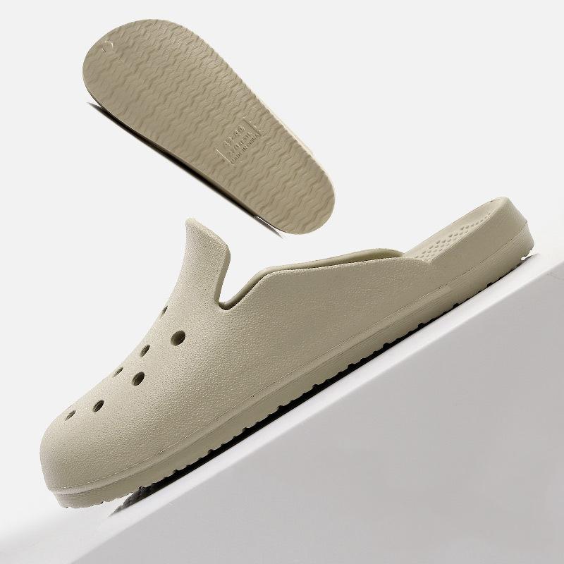 Fashion Crestar Women's Summer Sandals Outdoor Fashion Soft Bottom EVA Mules Non-slip Holes Garden Shoes Unisex Comfortable House Slides