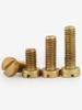 GB65 Brass Slotted Head Screws - Pickled H62 Copper Bolts M1.6-M8