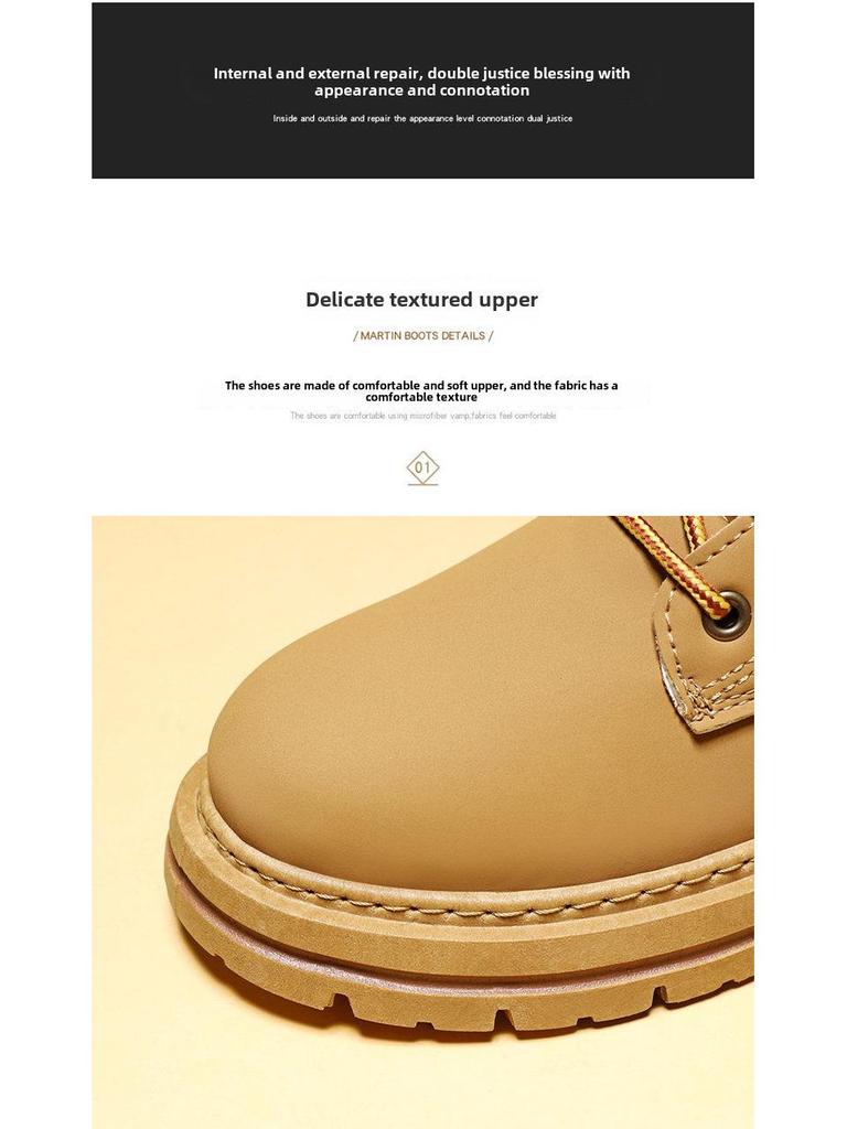 Мужские ботинки Martin большого размера, размер 48, высокие кожаные рабочие ботинки в британском стиле