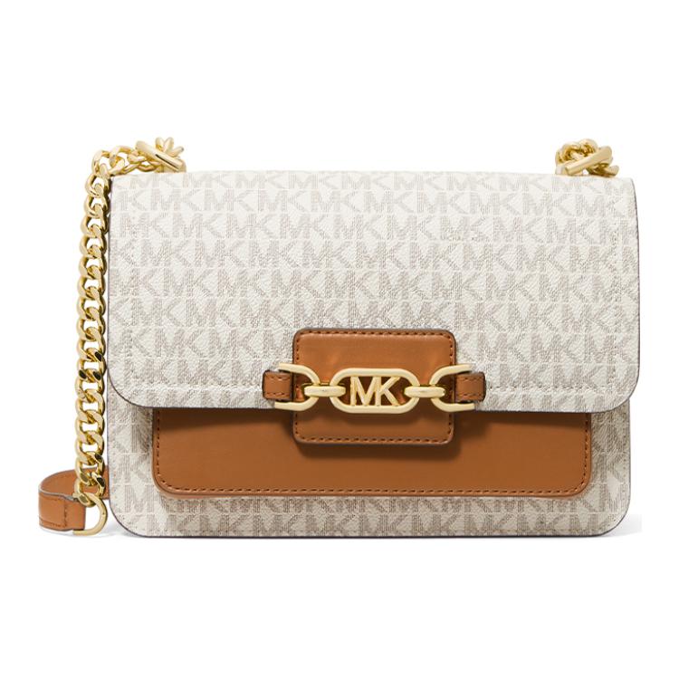Michael Kors Сумка на плечо с монограммой и цепочкой, практичная, с металлической пряжкой, клапан-конверт, большая, женская, 30S2G7HL3B-149