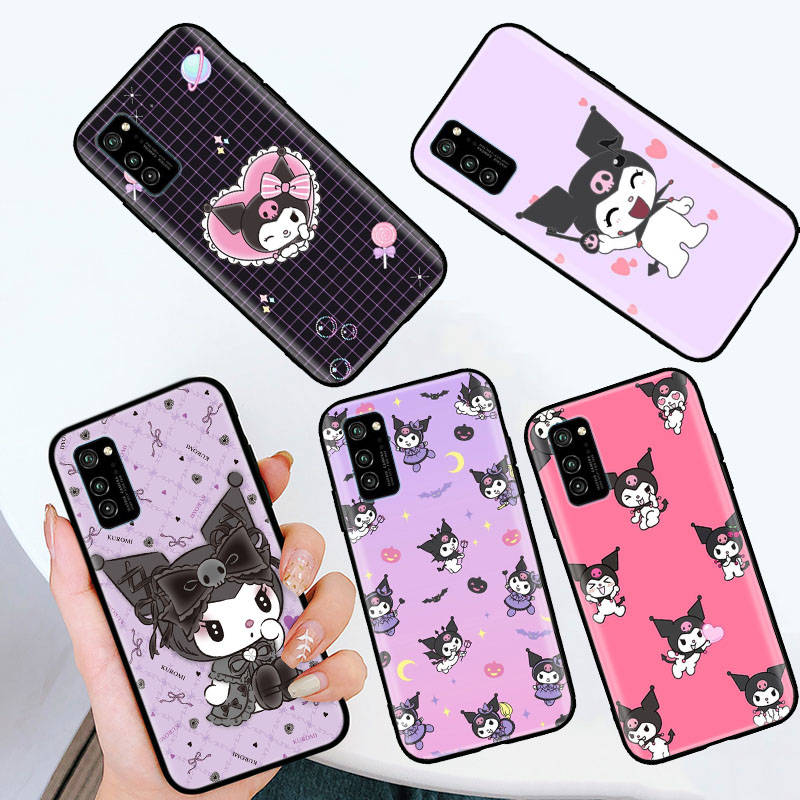 Black Case for Xiaomi Poco X6 X4 M5 M6 F5 F6 C65 C55 C50 C51 C40 Pro Redmi 14C A3X 13C 12C 11T 10A 9C Note 7 6 8A Plus L-15 Kuromi