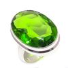 Натуральный Перидот Драгоценный Камень Ручной Работы 925 Стерлинговое Серебро Ювелирное Кольцо Размер 6 v4W14