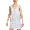 Sportswear Tech Pack Logo Embroidered Tie-Dye Half-Zip Sleeveless Dress Women Dresses Light-Silver DV8486-034