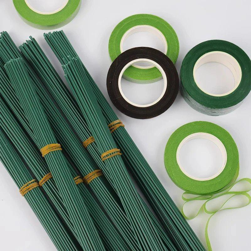 Зеленая проволока для стеблей цветов 2 мм, DIY, для рукоделия и цветочных композиций