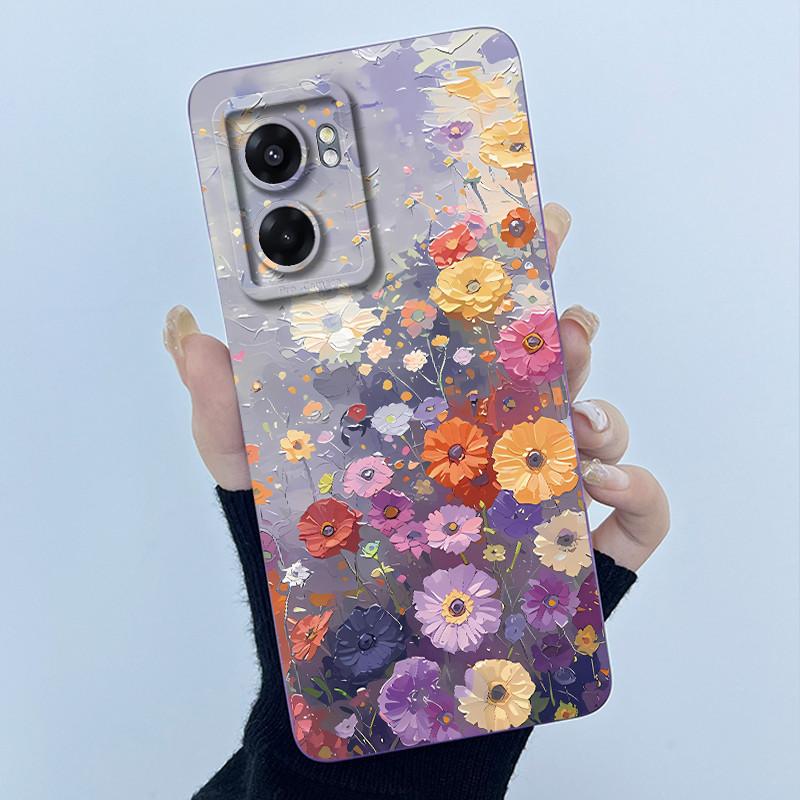 Case For Realme Narzo 50 5G V23 5G Q5i Cute Panda Sweet Cats Silicone Soft Back Cover RMX3572 RMX3571 Bumper Protective Casing