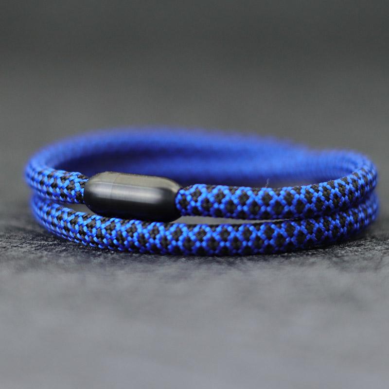 Простой стиль мужской браслет веревка невыцветающий мужской браслет из нержавеющей стали привлекательный магнитный браслет богемный тканевый браслет