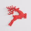 10 шт. Пластиковые подвесные украшения в виде оленей, Блестящие украшения в виде лосей для рождественской елки, Праздничные украшения для вечеринки, Рождественские подарки