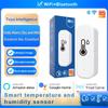 Tuya WiFi Smart Temperature Humidity Sensor, SmartLife APP Remote Monitor, Smart Home, Work With Alexa, Google Assistant