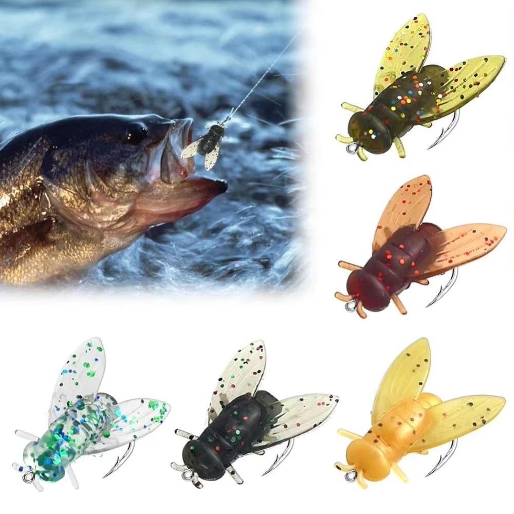 20PCS Spinner Swim Baits Bionic Fly Fishing Bait PVC Flies Fly Fishing Portable Trout Jigs