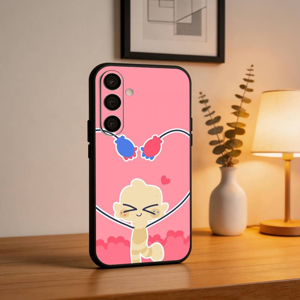 Мультяшный Goob D-Dandys W-World Чехол для телефона Samsung A73, A21s, A22, A31, A32, A52, A53, A71, A80, Мягкий черный корпус