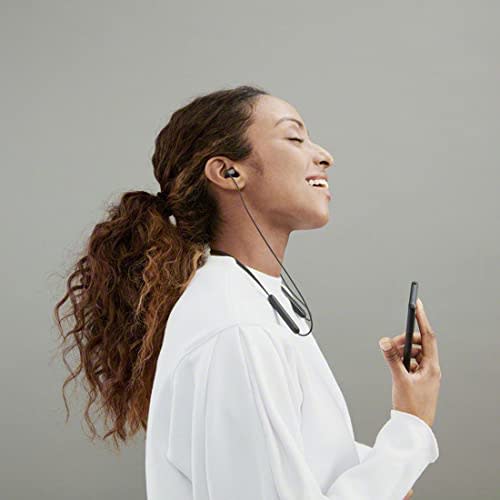 Sony Беспроводные наушники WI-C100: Совместимость с Bluetooth/25 часов автономной работы/IPX4 защита от брызг/оборудование DSEE черный WI-C100 BZ маленький