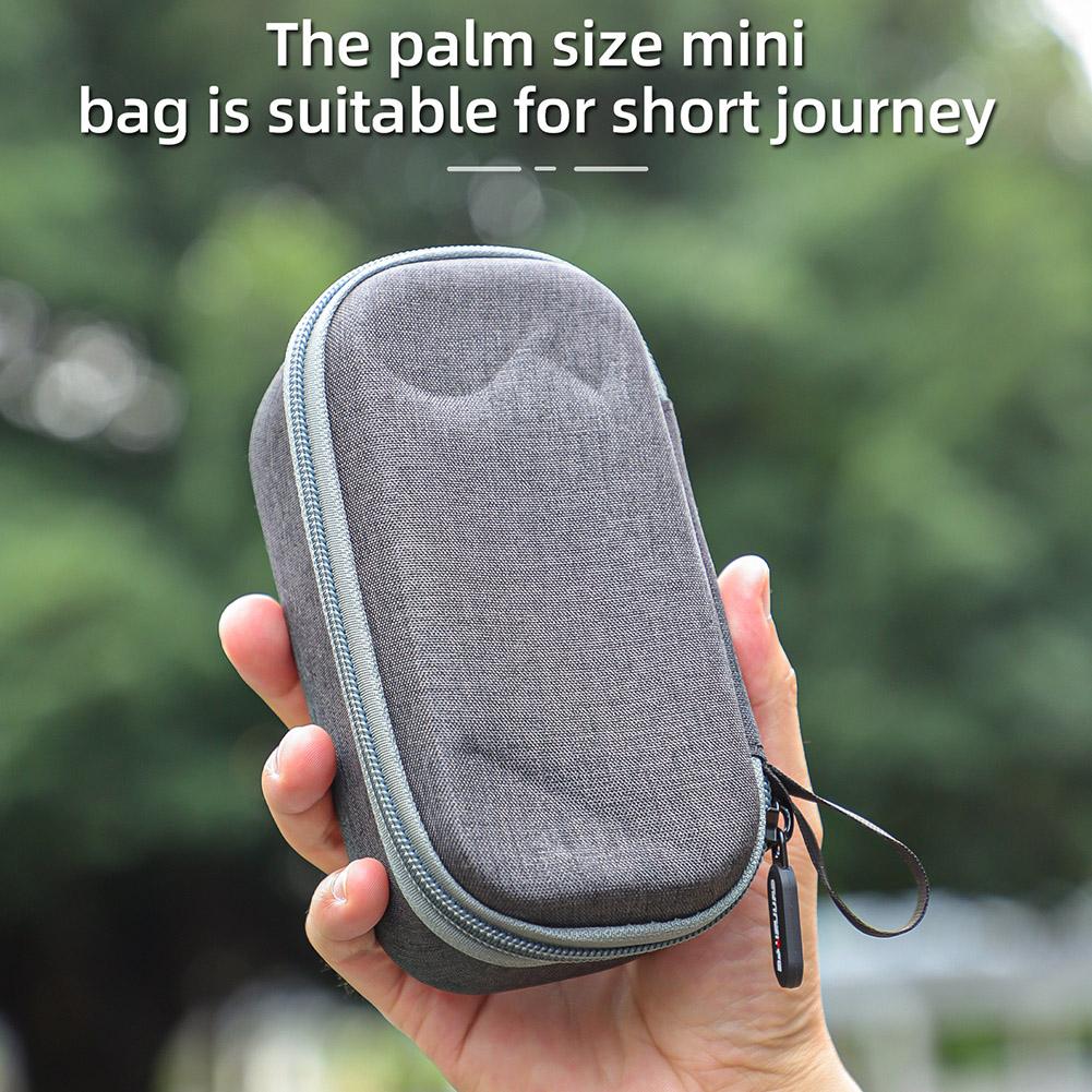 Для Insta360 X4 портативный чехол с ручкой и карманом водонепроницаемый жесткий чехол для переноски подходит для невидимых аккумуляторов для селфи-палки