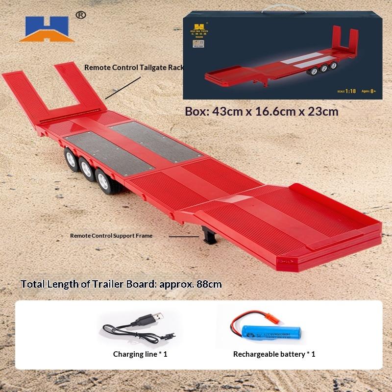 2026 Новый Huina 1509 RC Грузовик и 1502 Прицеп Полный Масштаб Сплав Пульт Дистанционного Управления Строительная Техника Игрушка для Коллекции