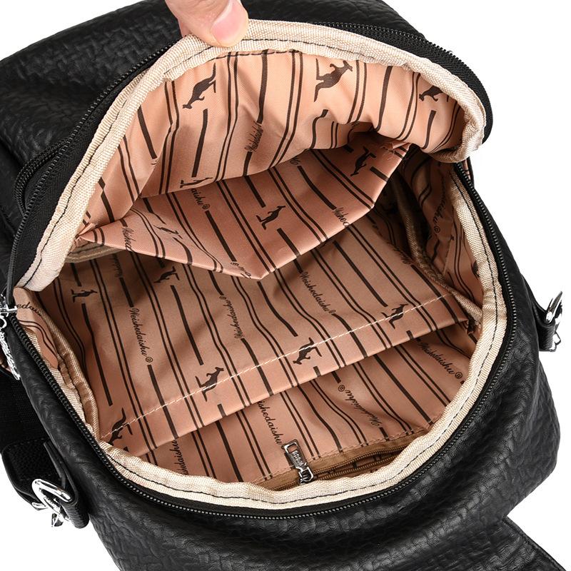 Elephant Embossed Women's PU Backpack Travel Backpack