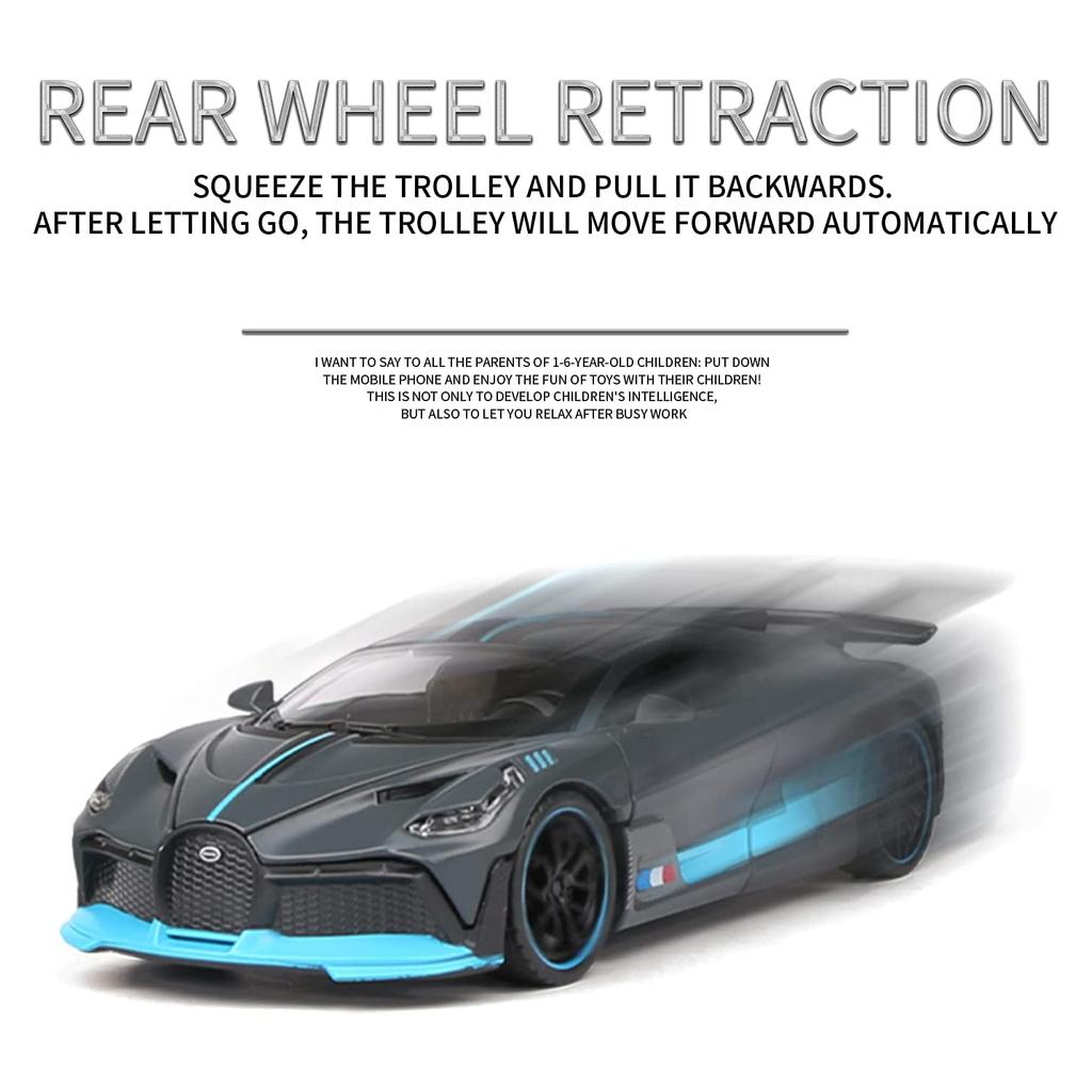 1/32 масштаб Divo, литая под давлением модель автомобиля, игрушечная машина с откатным механизмом, звуком и светом для детей, коллекция подарков для мальчиков и девочек