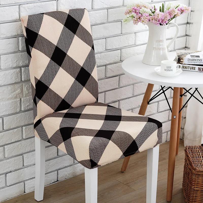 Тканевый чехол на стул для обеденных стульев Чехлы Чехол на стул для гостиной для стульев для обеденной комнаты/кухни Эластичный чехол на стул