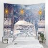 Рождественский гобелен, Рождественская елка, камин, теплая семейная настенная подвеска, рождественский снежный фон, украшение для дома, комнаты, подарки