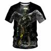 Britain England Knights Templar Warrior United Kingdom UK British MMA Boxing Muay Thai T-shirt Print 3D Unisex Training Gym Fitness Workout Sport