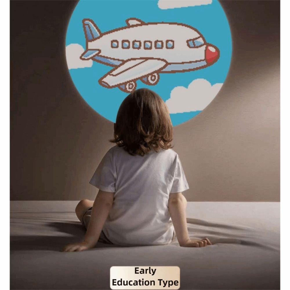 Игрушка-проектор-фонарик для раннего развития, 16 карточек, проекционная лампа-фонарь, Образование для детей