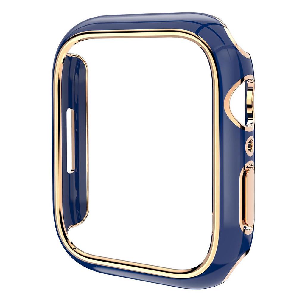 Purchasing For Apple Watch Series 9 / 8 / 7 45mm Watch Case Quick Release Electroplating PC Watch Cover - Green / Rose Gol