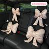 Новая автомобильная подушка для подголовника и поясницы, новая китайская креативная автомобильная декоративная подушка, подушка для сиденья с бантом и лентой