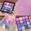 Красочная 16-цветная матовая перламутровая палитра теней для век для начинающих