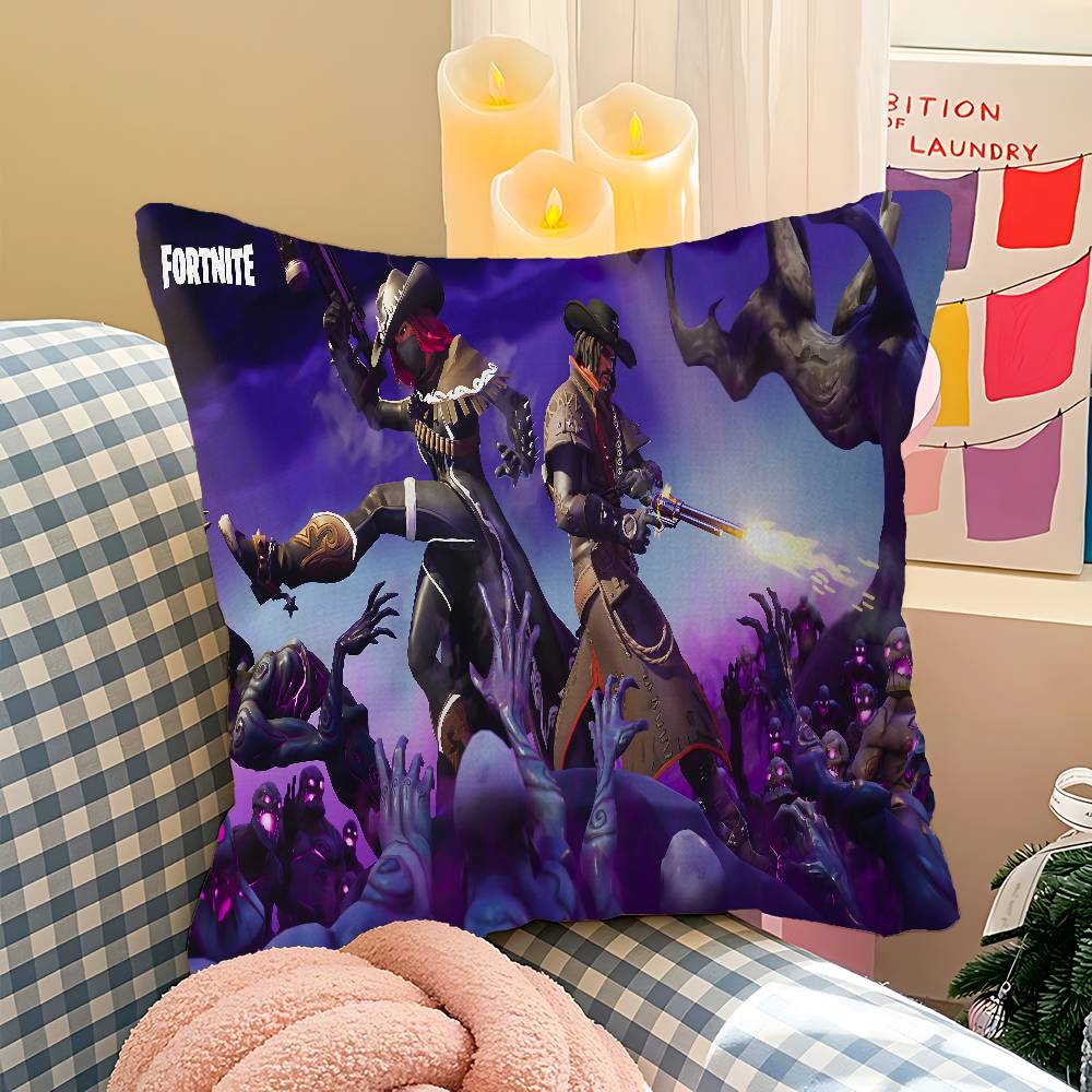 Подушка F-Fortnites Подушка Аниме Подушка для изголовья дивана-кровати Наволочка Чехол для подушки 45x45 см Мода
