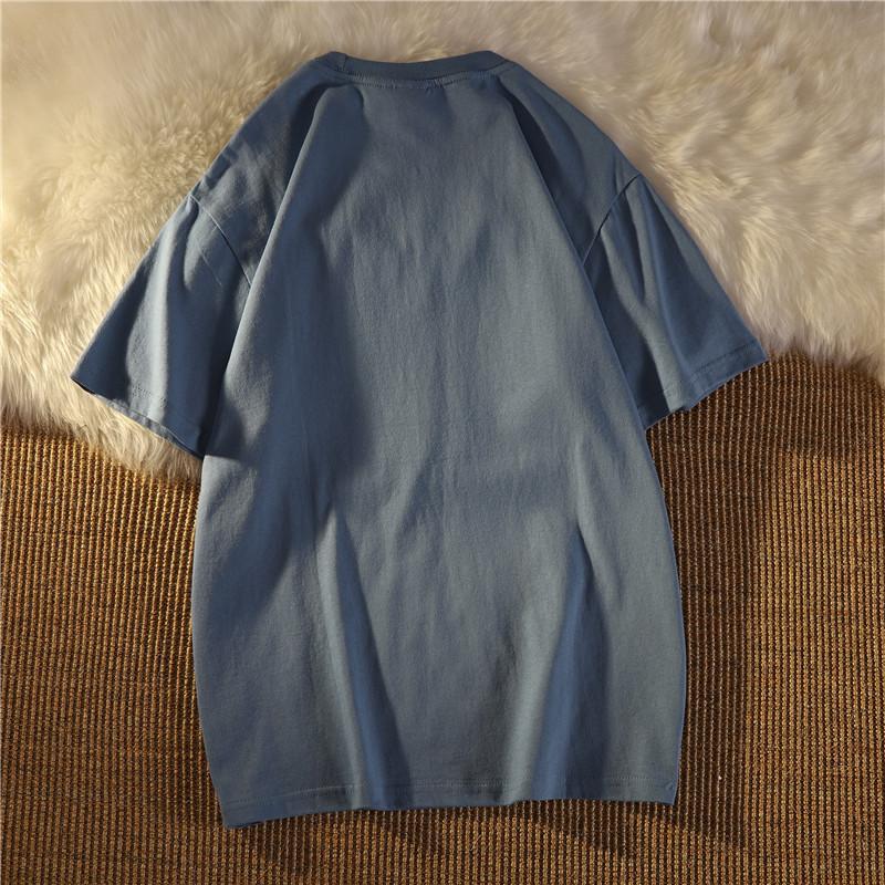 Американские винтажные забавные принты белые синие футболки с коротким рукавом для женщин 2025 летние повседневные свободные женские футболки harajuku streetwear футболки y2k топы