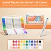 12/24/36/48/60/80 colors acrylic marker Painting pens Graffiti thick brush stackable marker pen Art supplies