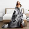 Cat Selfie with Santa Plush Blanket Students  Flannel Throw Blanket For Home Decor Soft Design Quality Bedspread Gift Idea