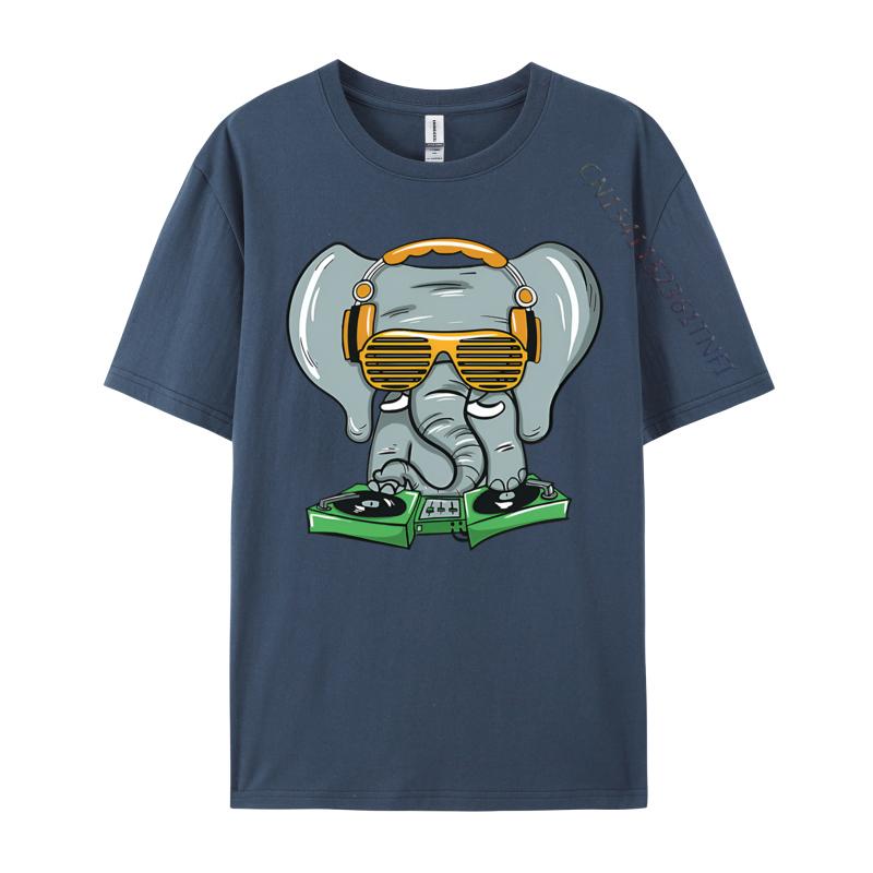 Unisex Tshirt Dj Elephant House Tshirts Vintage Tee Shirts Unisex ONeck Pure Cotton Tshirts Unisex Oversized Tops
