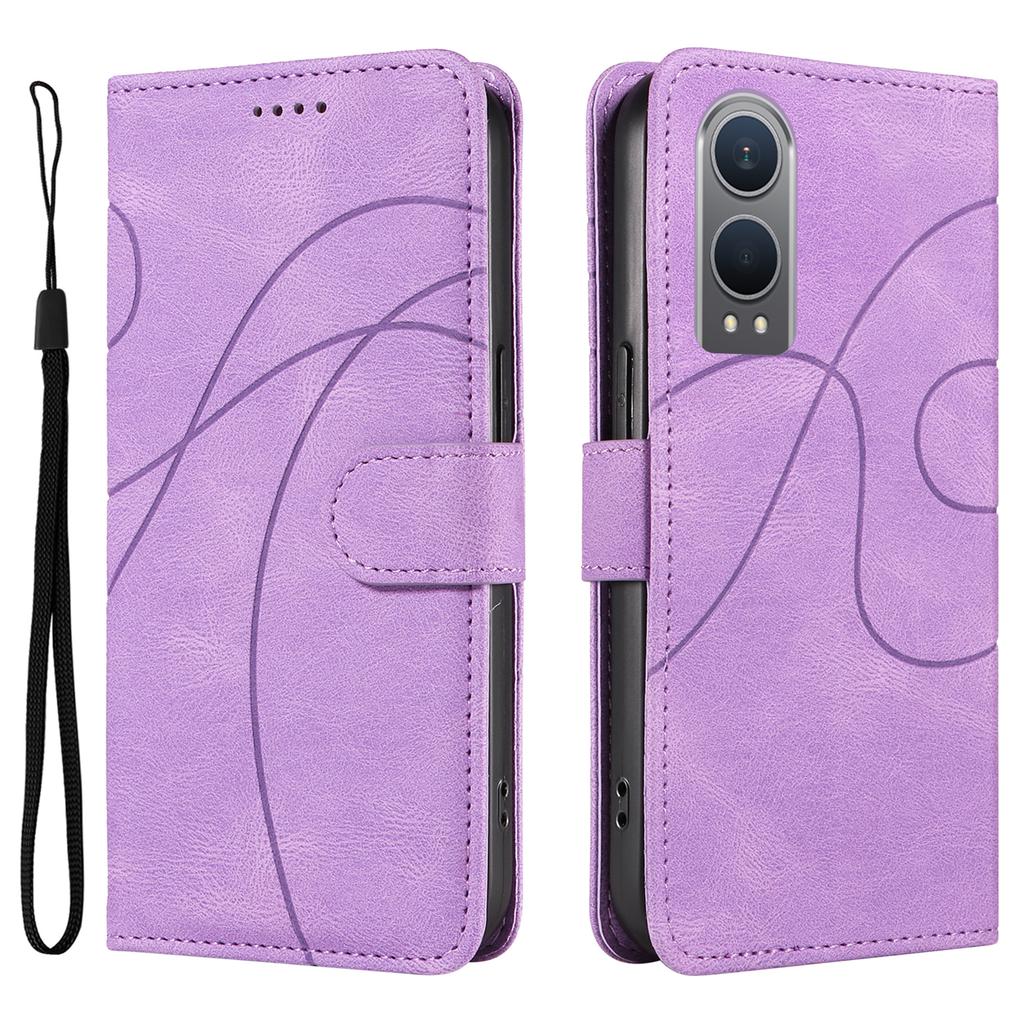 Для OnePlus Nord CE4 Lite 5G/Oppo K12x 5G (Китай) Чехол Ударопрочный Кошелек Держатель для карт Кожаный Чехол для телефона Изогнутая линия