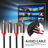 Audio Cord Audio Cable RCA To 2 RCA Cord Male To Male 1m 2m 3m 2 Cable Microphone Mixer for Home Theater DVD TV