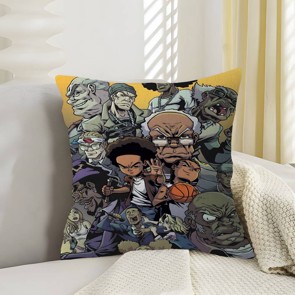 Cartoon The Boondocks Pillow Gift Home Office Decoration Bedroom Sofa Car Cushion Cover case x