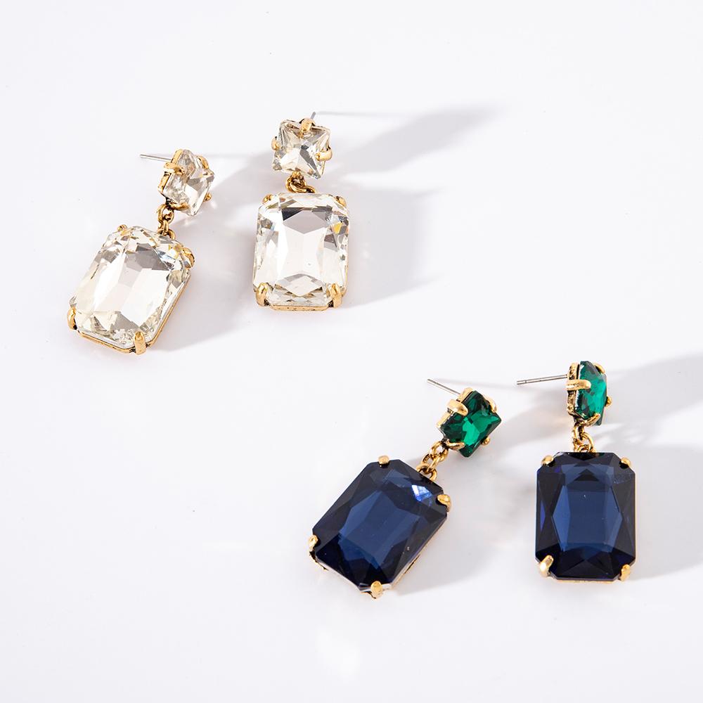 Pinkdudu Simple Geometric Acrylic Multicolor Drop Earrings Fashion Alloy Gold Plated Earrings for Women Jewelry Gifts PD639