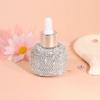 Leakproof Glass Dropper Bottles Rhinestone Inlaid Perfume Container  Travel