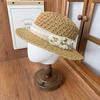 Temperament Three-dimensional Flower Hat Women's New Summer Straw Woven Hollow Breathable Big Eaves Sun Protection Versatile Sun Hat