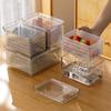 Fridge Organizer Refrigerator Storage Box Fresh Vegetable Fruit Boxes Drain Basket Storage Containers Pantry Kitchen Organizer